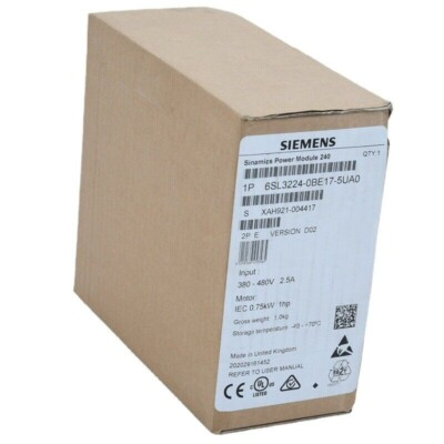 #ad 1PC PRO IN BOX Siemens 6SL3224 0BE17 5UA0 6SL3 224 0BE17 5UA0 w 1 YEAR WARRANTY $368.15