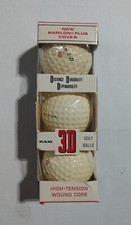 NEW RAM 3-D RAMLON PLUS: RARE 6 VINTAGE 1970 COLLECTIBLE LOGO GOLF BALL