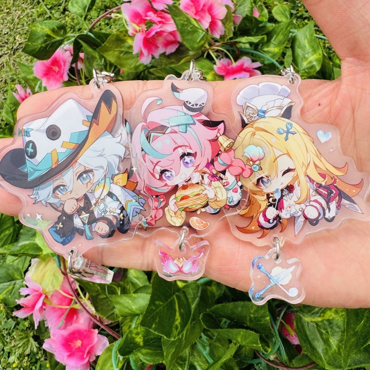 Genshin impact Varesa Ifa Escoffier Acrylic Keychain