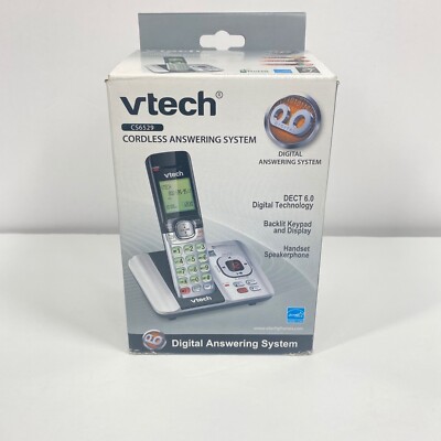 V Tech Cordless Digital Answering System Phone CS6529