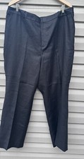 Lauren Ralph Lauren Black 100 High Rise Linen Elastic Pants size 20W