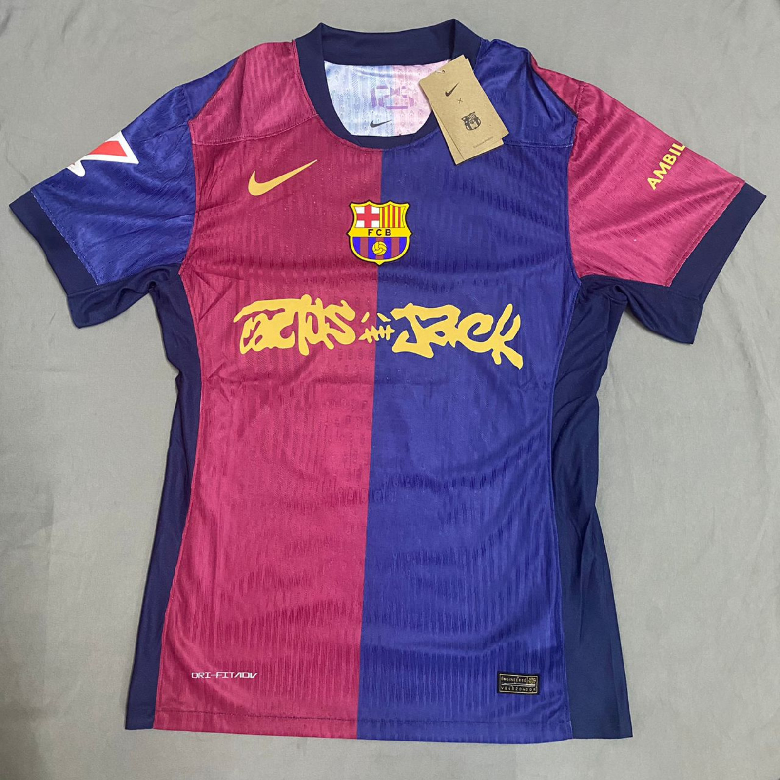 Camiseta deportiva FC BARCELONA x Travis Scott Cactus Jack edición limitada Lamine Yamal #19