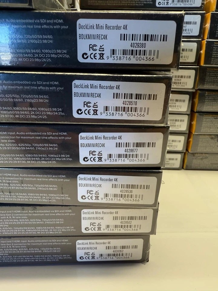 BLACKMAGIC DESIGN DECKLINK MINI RECORDER 4K/ULTRA HD 6G-SDI PCIE Capture Card - Image 4 of 4