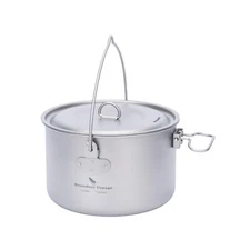Boundless Voyage Titanium Hanging Pot for Outdoor Camping Backpacking Hiking ...
