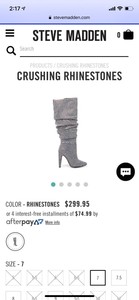 crushing rhinestone boots