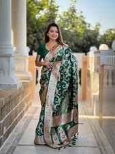 NEW INDIAN SAREE BLOUSE WEDDING DESIGNER PAKISTANI ETHANIC PARTY WEAR BOLLYWOOD