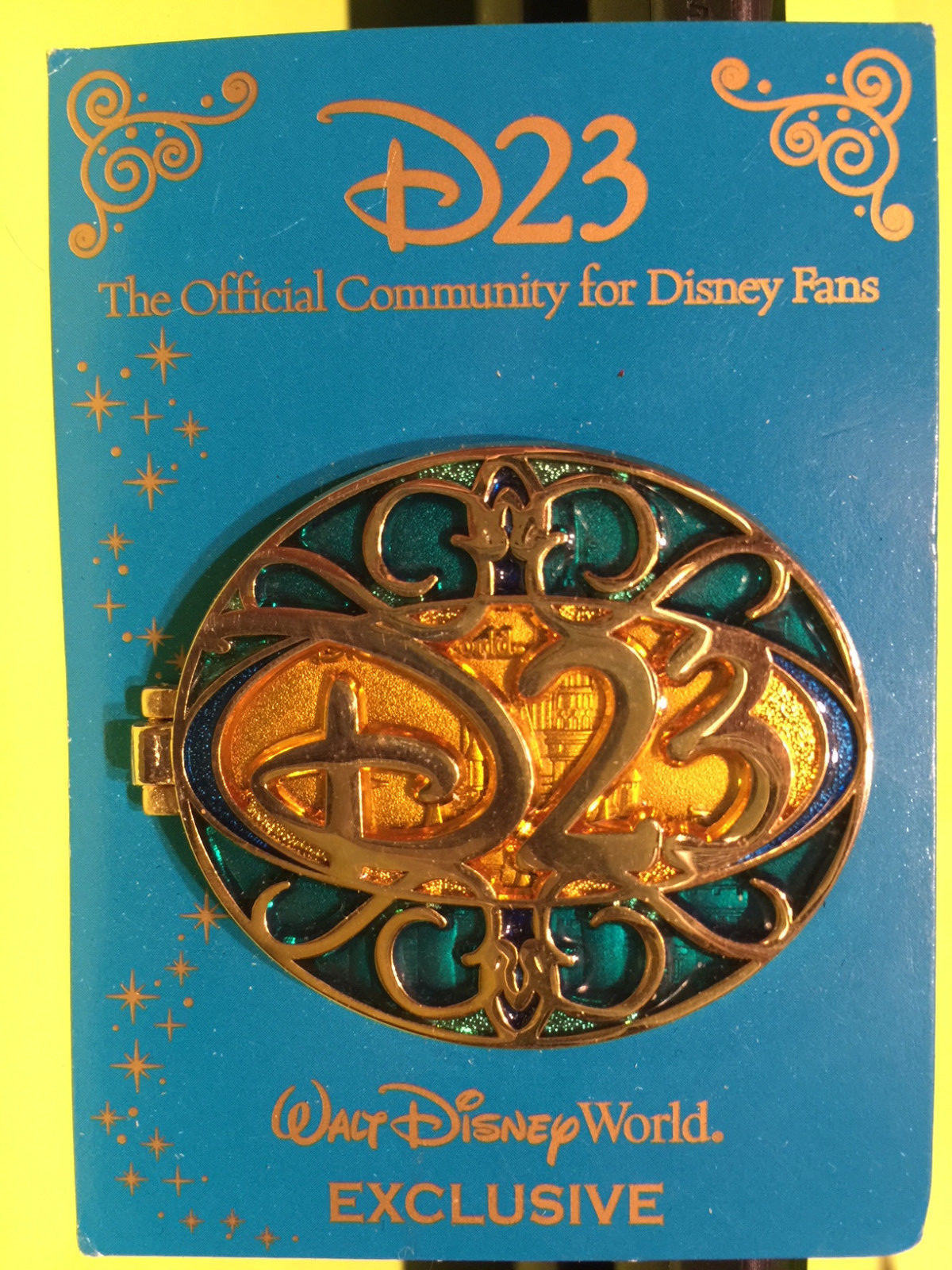 Disney D23 WDW Stained Glass Castle Pin