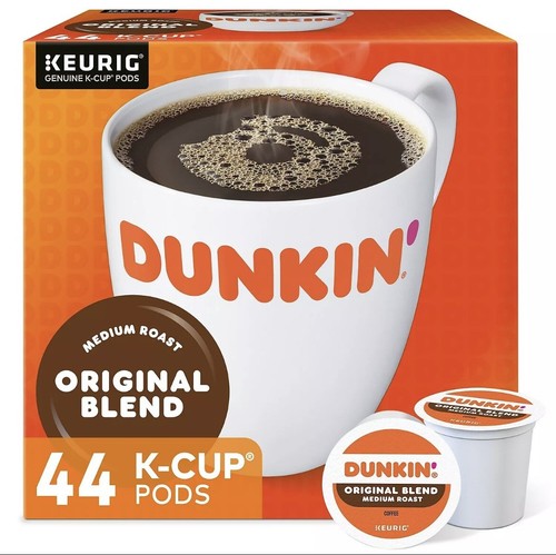 Dunkin' Donuts Original Blend Coffee K-Cup Pods Medium Roast 44/Box (006933)