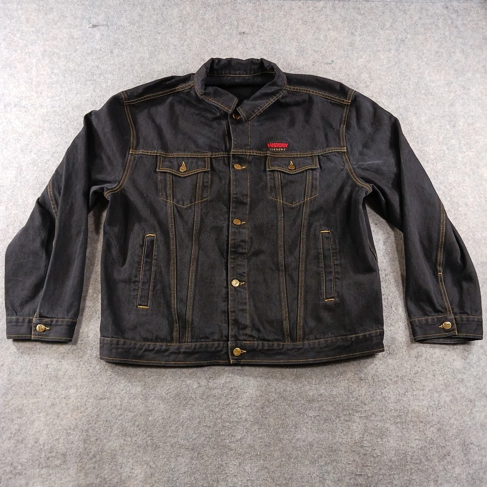 Chaqueta Ice History Iceberg Para Hombres 4XL Pato Donald Denim Hecha en Italia Gilmar. Foto 2 de 4