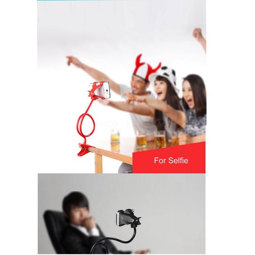 Universal Gooseneck Lazy Bed Cell Phone Holder Flexible with Clip for Desk Table - Picture 8 of 16