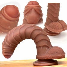 Huge Realistic Dildo Wide Thick Big Penis Dong Anal G-spot Sex Toys Women Unisex