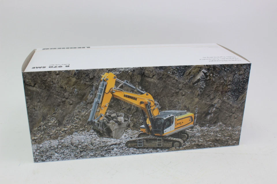 Wsi 64-2002 Facelift Liebherr R 970 Jaune Pelles sur Chenilles Sme 04-1047 1:50 - Photo 3/4