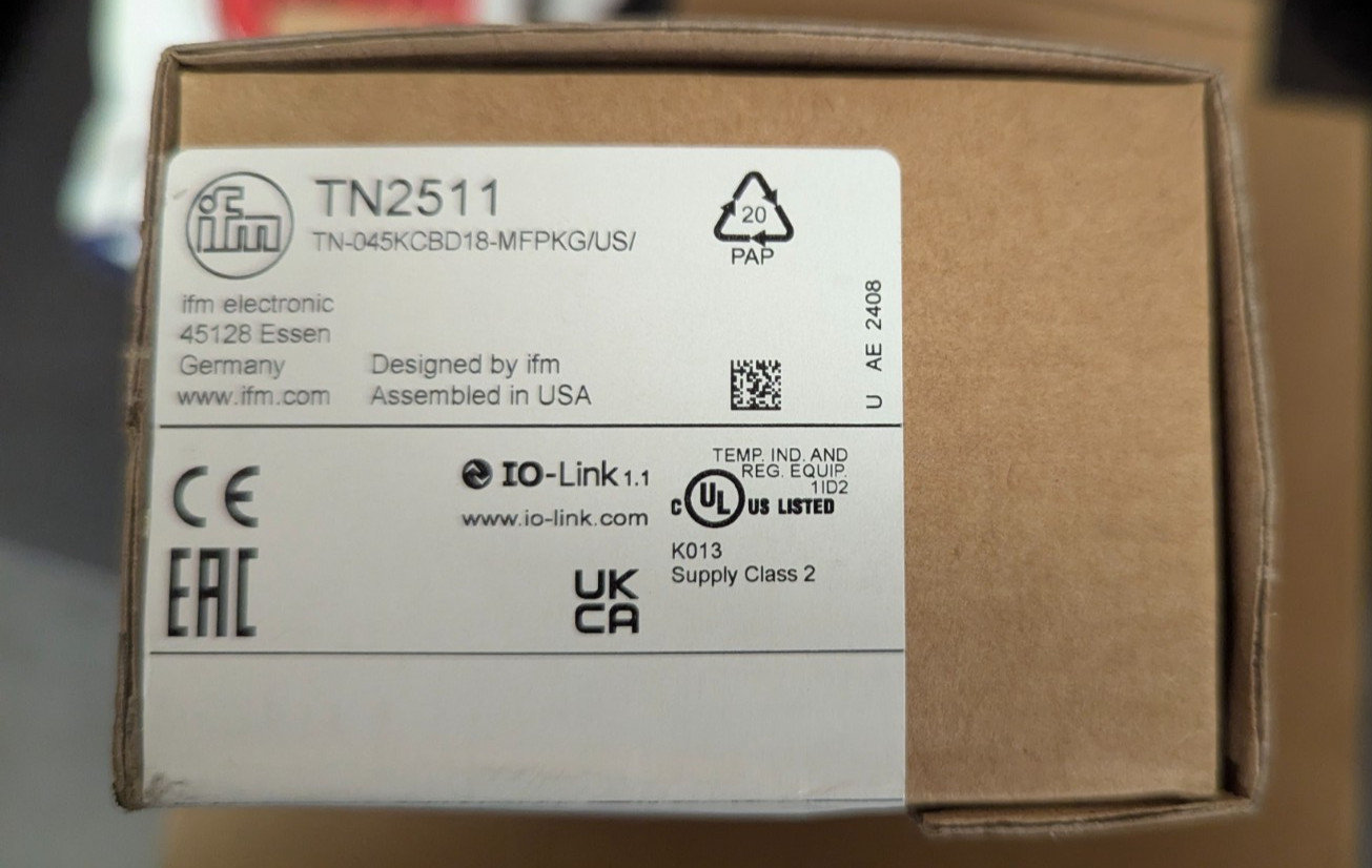 NEW IFM TN2511 High-Precision Electronic Temperature Sensor