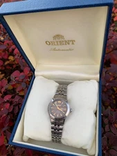 EXC Orient 3 Stars Crystal Stainless Steel Automatic Ladies Watch 21 Jewels
