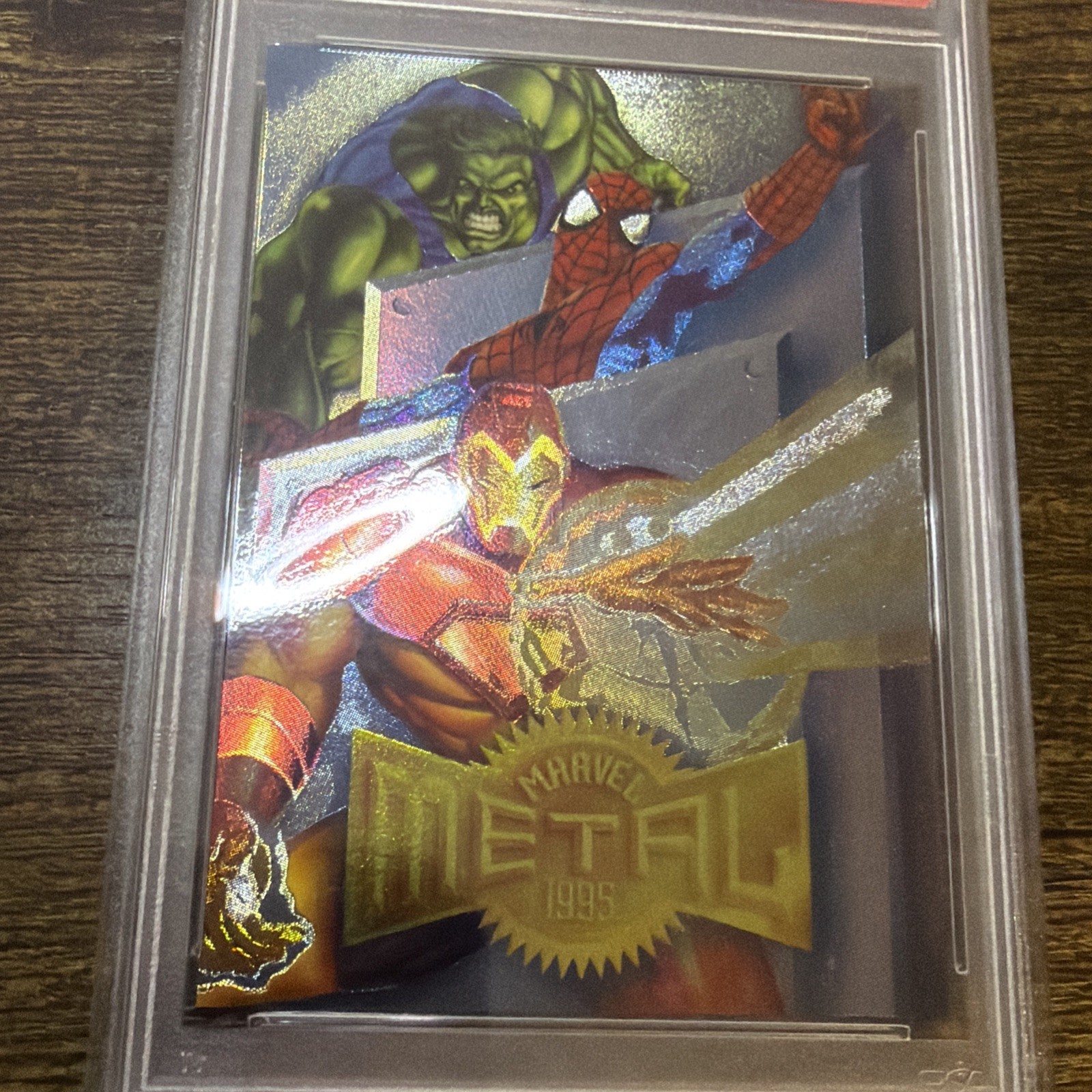 1995 MARVEL METAL #138 CHECKLIST PSA 10 view 2