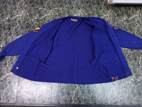 1950s Letterman Purple Sweater 54 55 Champions Cleve Alexander Sporting Goods - Picture 19 of 24
