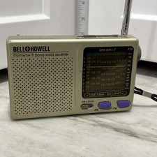 Bell Howell Shortwave Radio FM MW SW 9 Band World Receiver MW.SW1-7 Tested