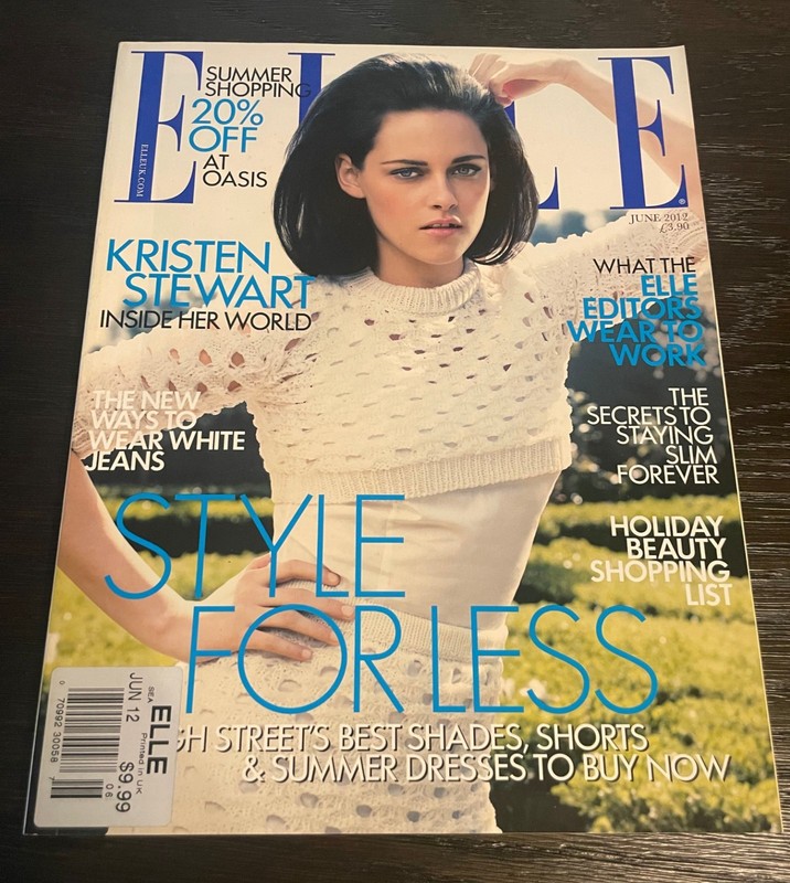 British UK ELLE  - June 2012 - Kristen Stewart Cover