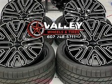 22 Oem Fac Chevy Silverado Gmc Wheels Rims Tires Offroad Sn Oem Gm 5668 Black