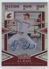 2020 Panini Elite Extra Edition Holo Prizm Signatures AJ Block #CT-AB Auto 1cx3