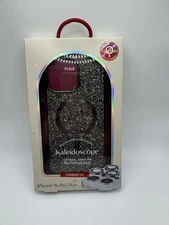 Pink Sky Gray, Bling - MagSafe Phone Case iPhone 16 PRO MAX-  (No Lense Covers)