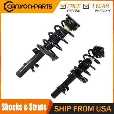 Front Pair Struts & Coil Spring Assembly Set For 2012 13 Ford Focus