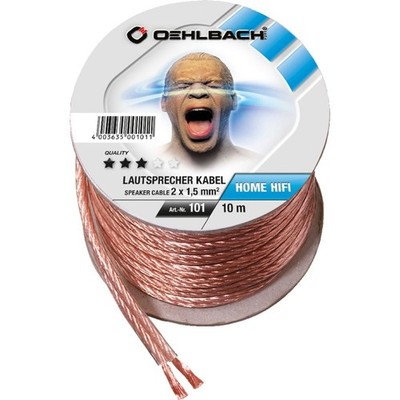 OEHLBACH Speaker Wire SP-15 1000 Lautsprecherkabel Kupfer (10 m)