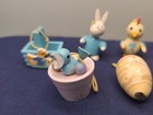 Vintage Easter Tree Ornaments Rabbits Bunnies Chicks Eggs Baskets — photo 3