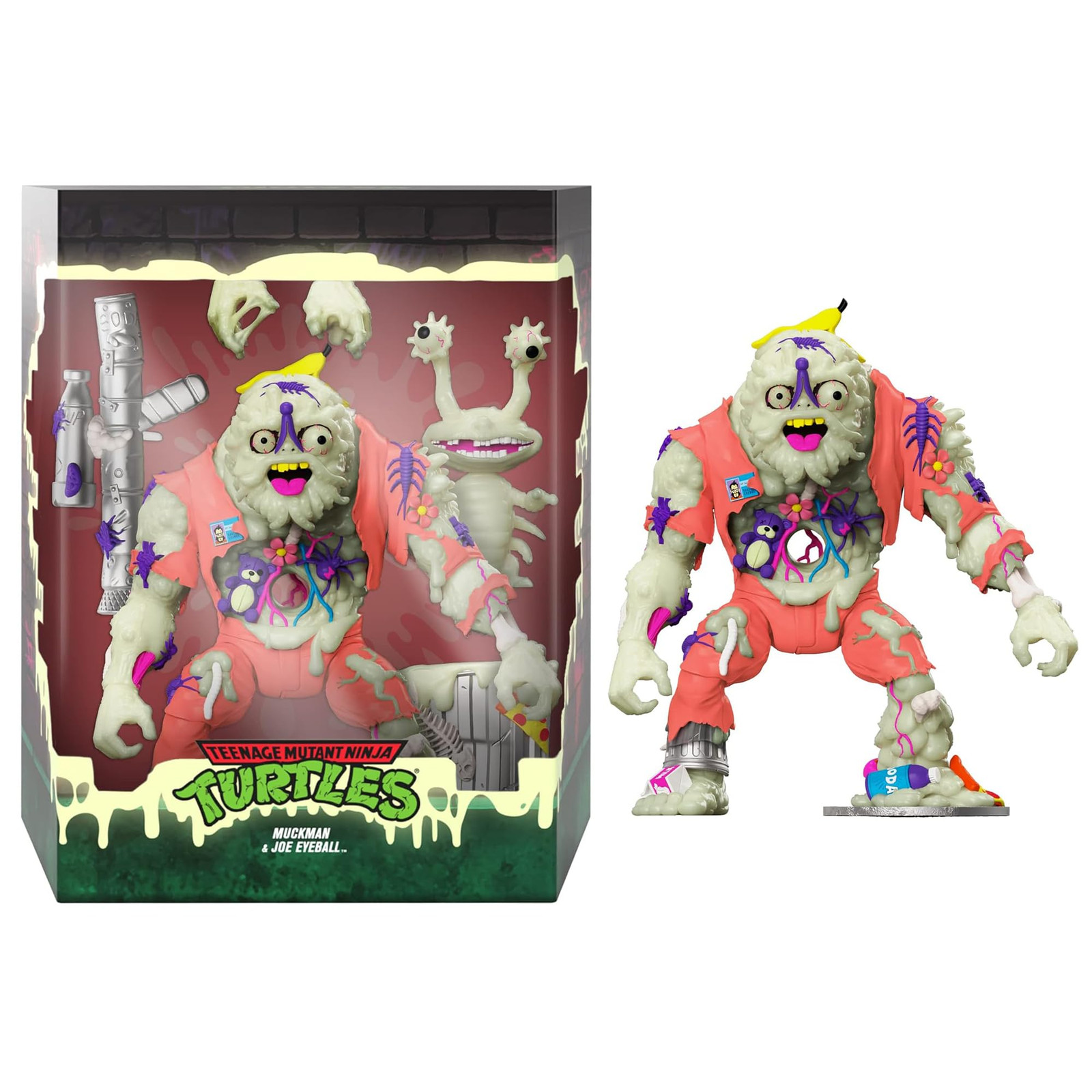 ULTIMATES! Teenage Mutant Ninja Turtles Muckman and Joe Eyeball (Glow in The ...