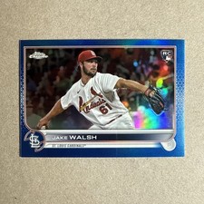 2022 Topps Chrome Update Series - Jake Walsh #USC156 Blue Refractor /199 (RC)