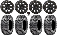 System 3 SB-7 15" Wheels Bk (6+1) 35" Roxxzilla Tires RZR Turbo S / RS1