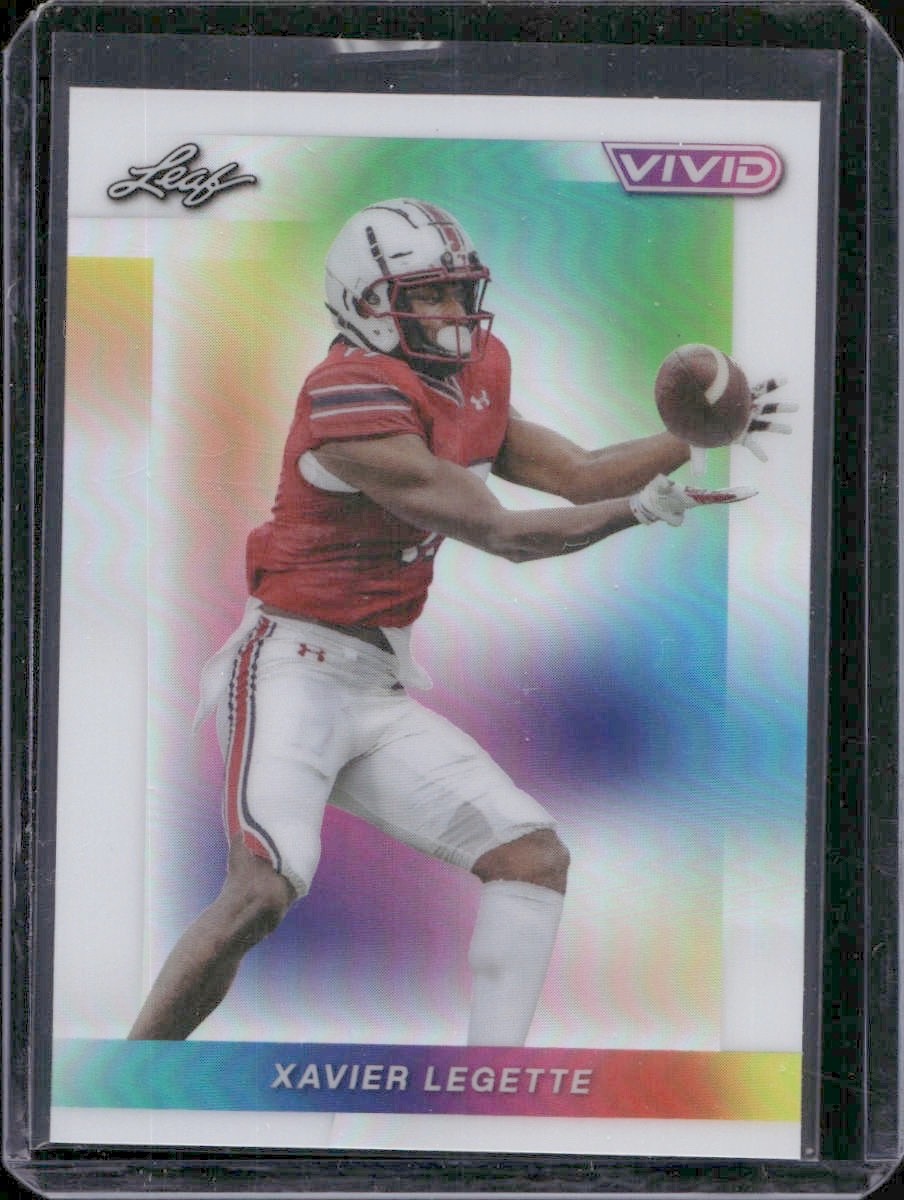 Xavier Legette 2024 Leaf Vivid Prismatic White Rc /6