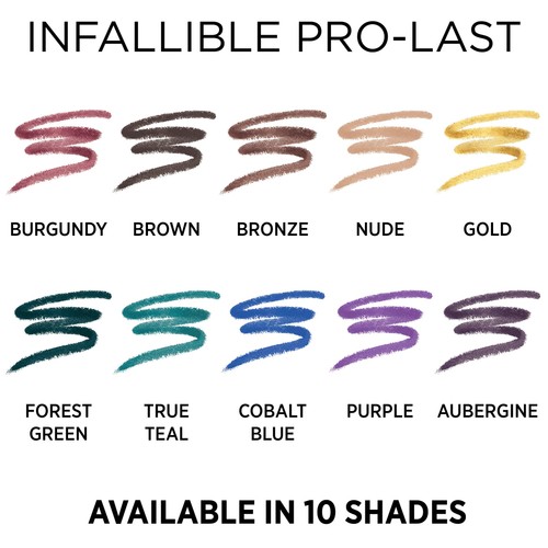 L'Oreal Paris Infallible Pro Last Waterproof Pencil Eyeliner, Purple - Picture 8 of 8