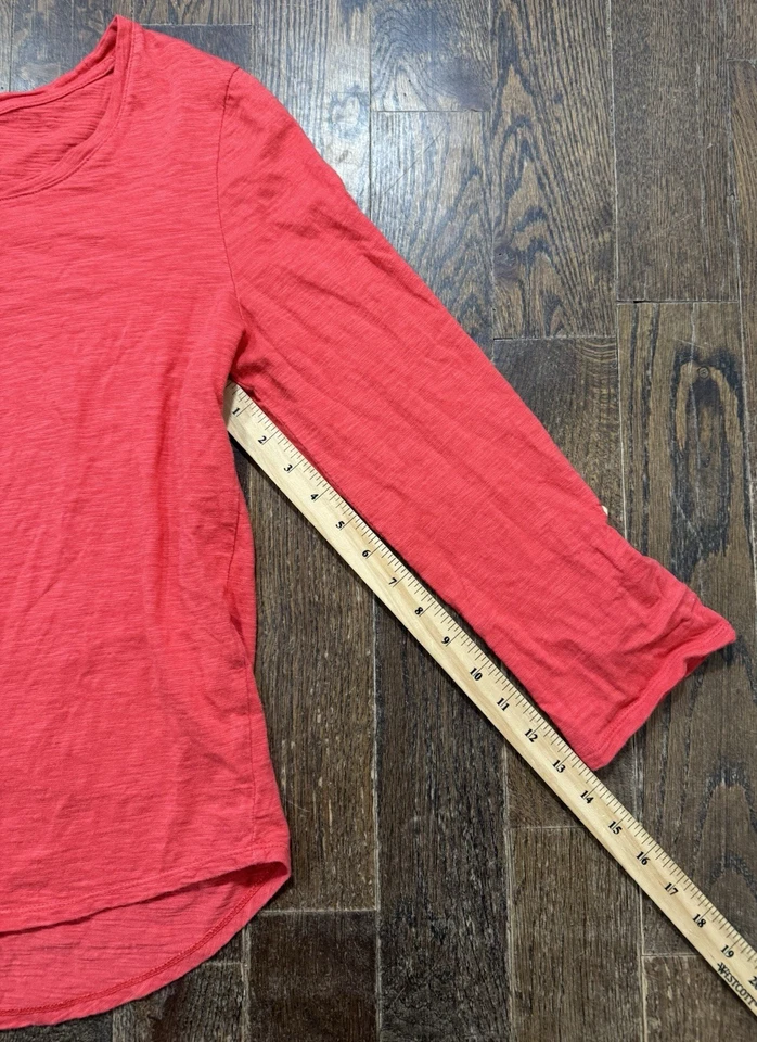 Camiseta Chicos The Ultimate Talla 1 (M/8) Coral Manga Larga Pestaña Enrollable Foto 4 de 4