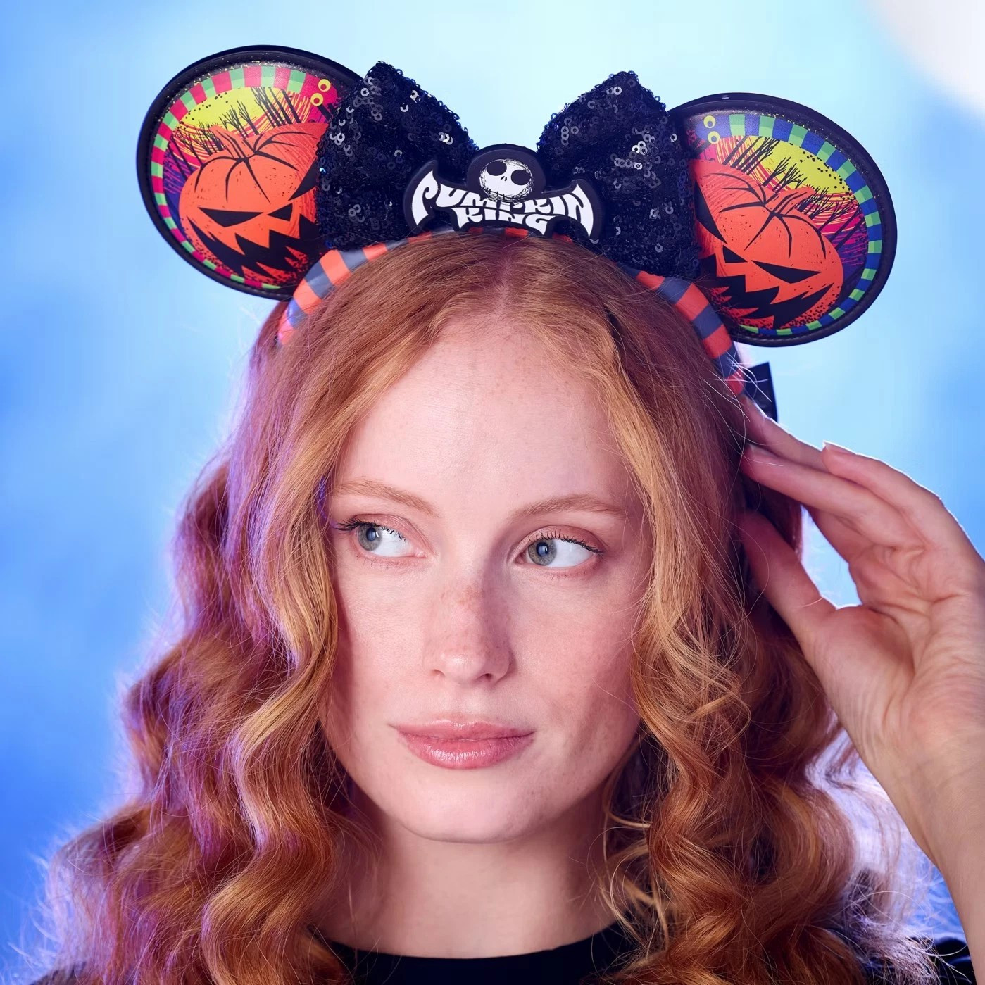Jack Skellington 'Pumpkin King' Ears Headband For Adults, Tim Burton's The Night