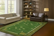 Crafters & Weavers Arts and Crafts Collection Area Rug Ultra Soft Washable Rug,