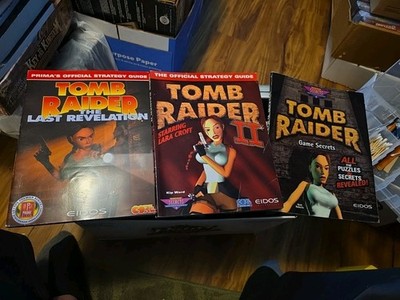 Tomb Raider + Last Revelation +  Tomb Raider 2 strategy guide lot