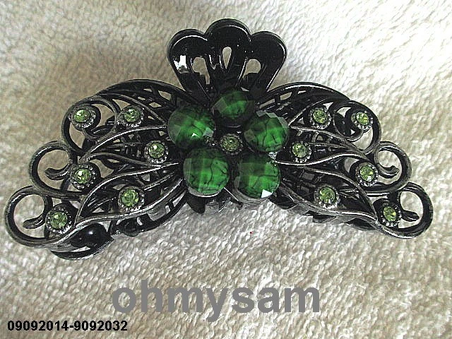 CLOSEOUT 10 NUEVO PINZA DE PELO DE PLÁSTICO ESTILO VINTAGE / PEINE PLANO / PIEDRA / ENCAJE / 3 1/2 Foto 2 de 4