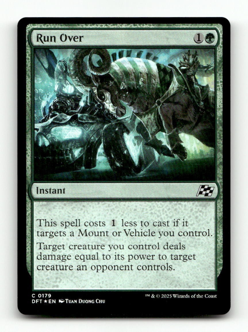 Run Over 179 Common Aetherdrift Magic: The Gathering Foil Near Mint