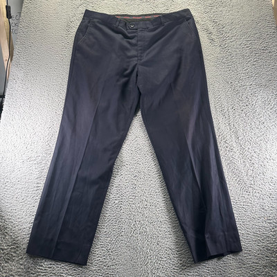 Mazari Pant Mens 44x32 Blue Polyester Dress Straight Leg Business Career Formal