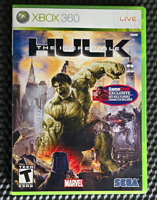 The Incredible Hulk - Xbox 360 -  Red Hulk Included - Mint Condition