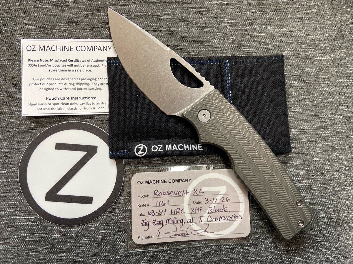 OZ Machine Company Roosevelt XL – Zig Zag Milling – XHP Blade