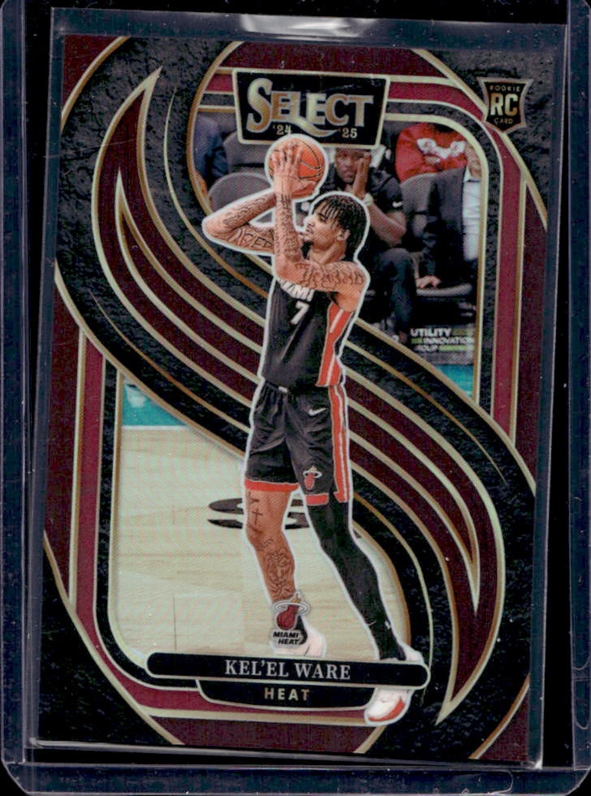 2024-25 Select Kel'el Ware Premier RC Maroon Prizm #86/175 Heat