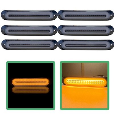 6x LED gelbe Stroboskop Warnleuchten gelber Heiligenschein 12 V 24 V LKW Van Bergung Sync