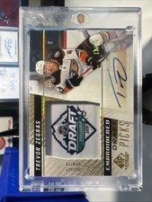Trevor Zegras Sp Game Used - Embroidered Draft Picks . RPA /25