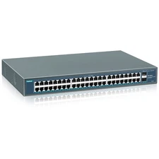 48 Port Gigabit PoE Switch Unmanaged with 2 1000Mbps SFP Uplink, 50 Port 802....