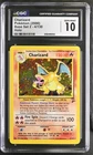 (PSA) CGC 10 Charizard Base Set 2 Tail Swirl Holo Pokemon Card #4 Gem Mint