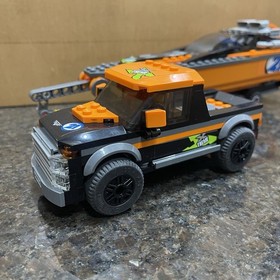 LEGO 60085 City: 4x4 with Powerboat 99.9% Complete Missing 1 Sticker - No Manual