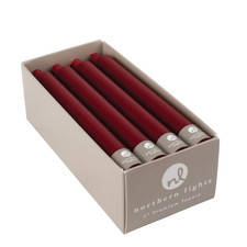 Northern Lights Candles - 7 12Pk Tapers - Crimson - 71739