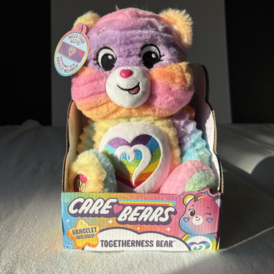 Care Bears 12'' Togetherness Bear Super Soft Material  Bracelet Included New 